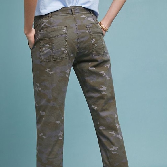Anthropologie The Wanderer Utility Camouflage Pant New With Tags Size 26in Moss - Picture 4 of 14